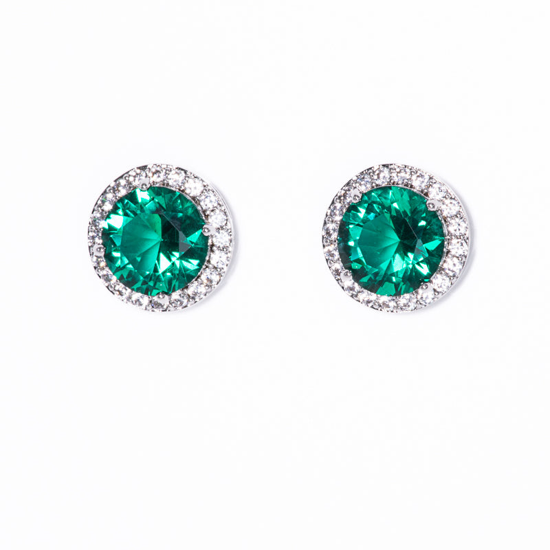 Lusso Cerchio Emerald Earrings