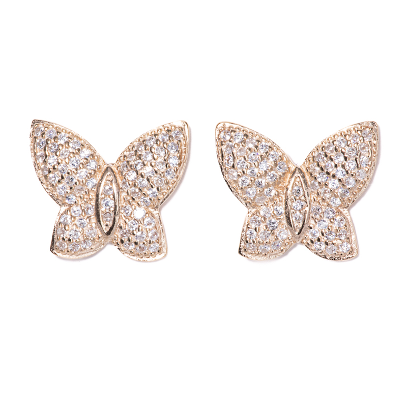 Lusso Farfalla Gold Earrings 925