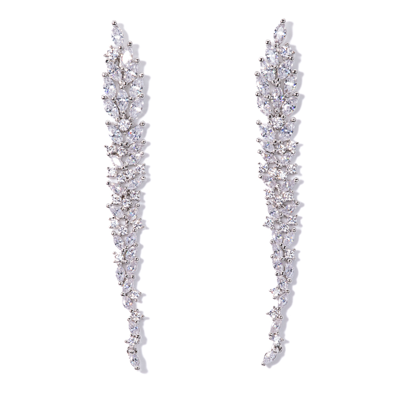Lusso Foglia Silver Earrings
