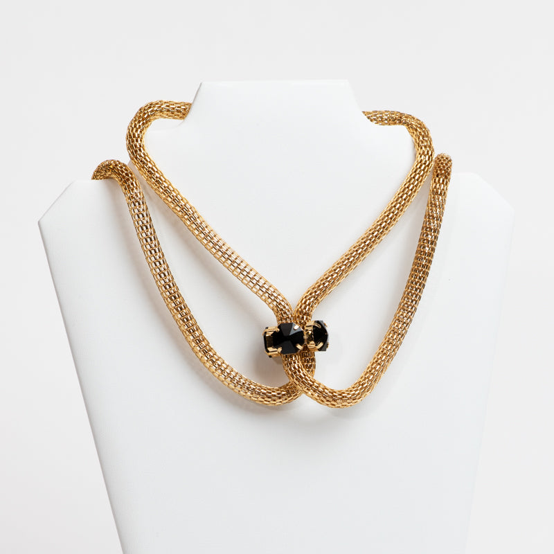 Lusso Golden Crystal Necklace