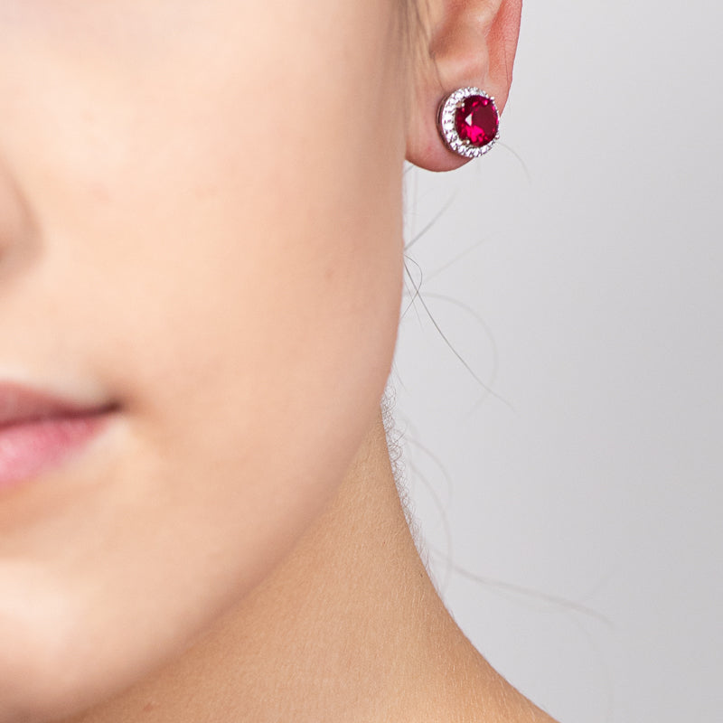 Cerchio Ruby Earrings