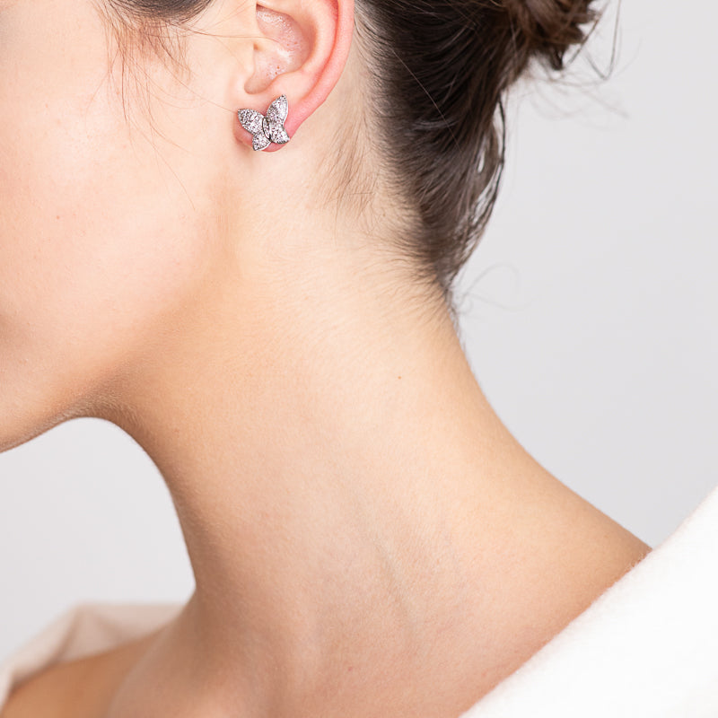 Farfalla White Gold Earrings 925