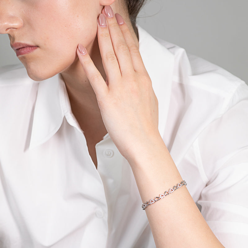Silver Cuore Bracelet 925