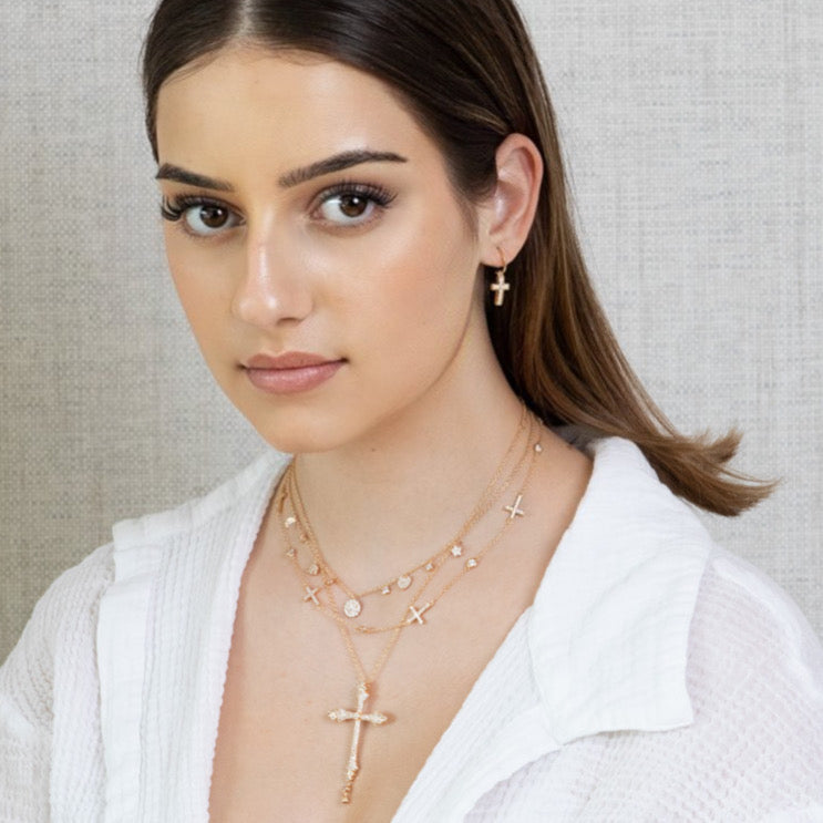 Lusso Golden Croce Necklace 925