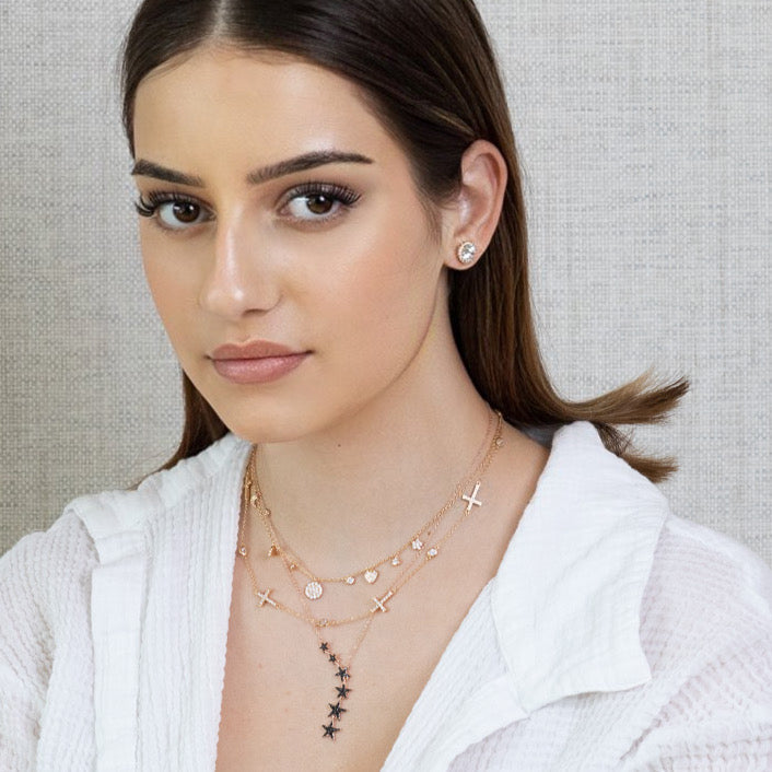 Lusso Stella Sei Rose Necklace 925