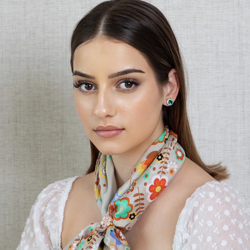 Lusso Cerchio Emerald Earrings