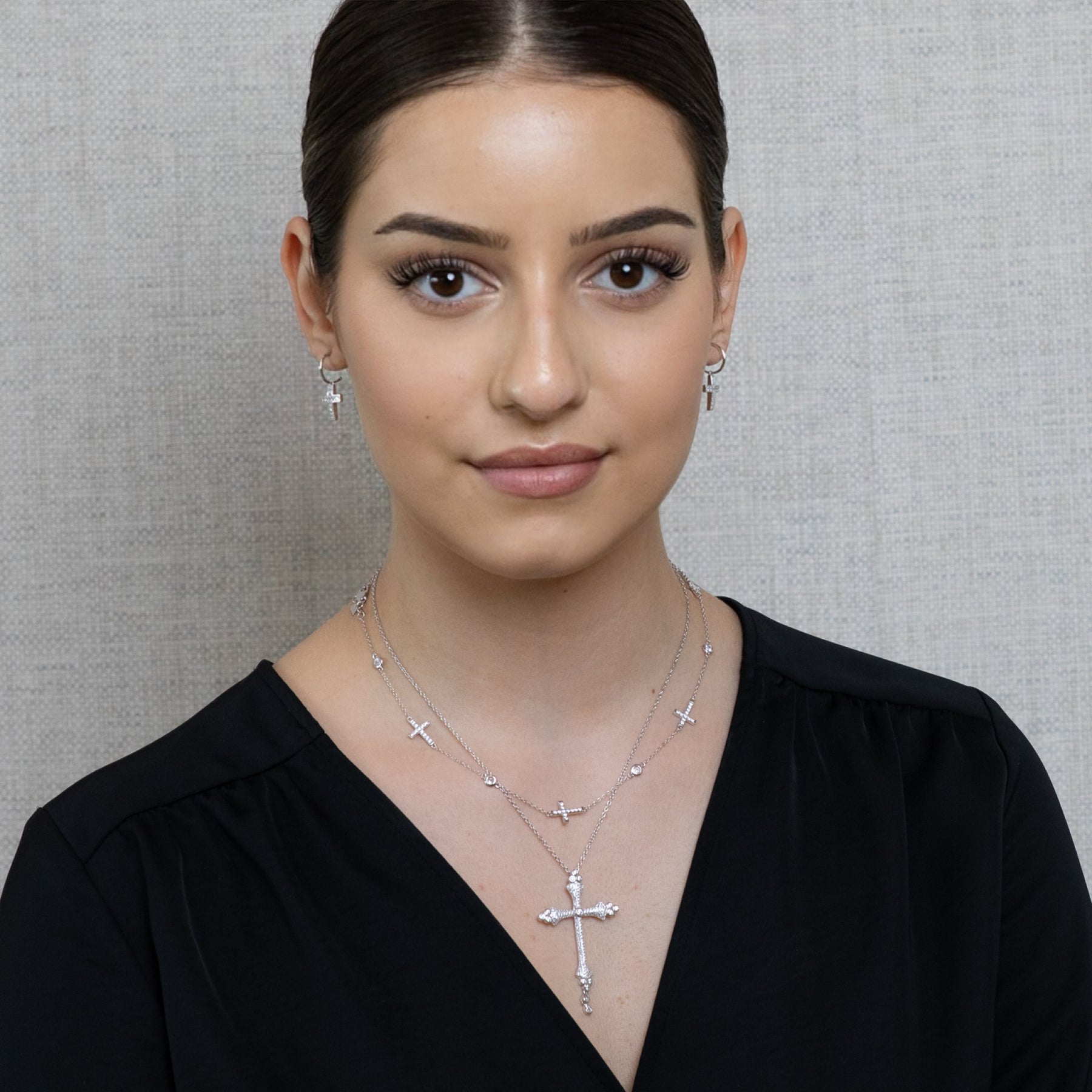 Lusso Silver Croce Necklace 925