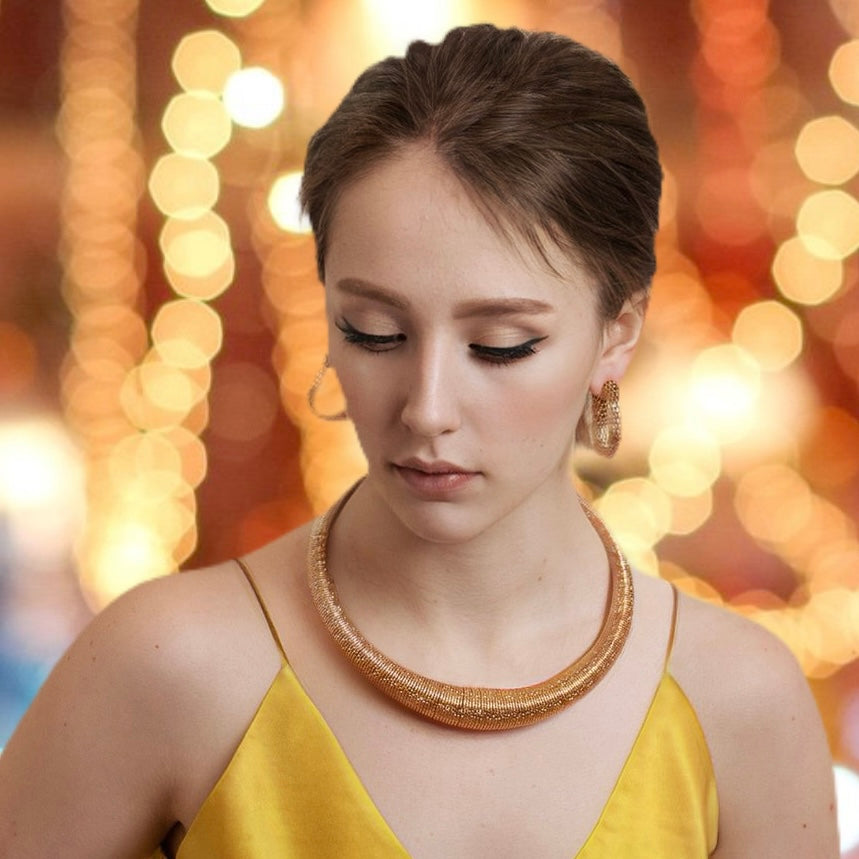 Lusso Golden Choker Necklace