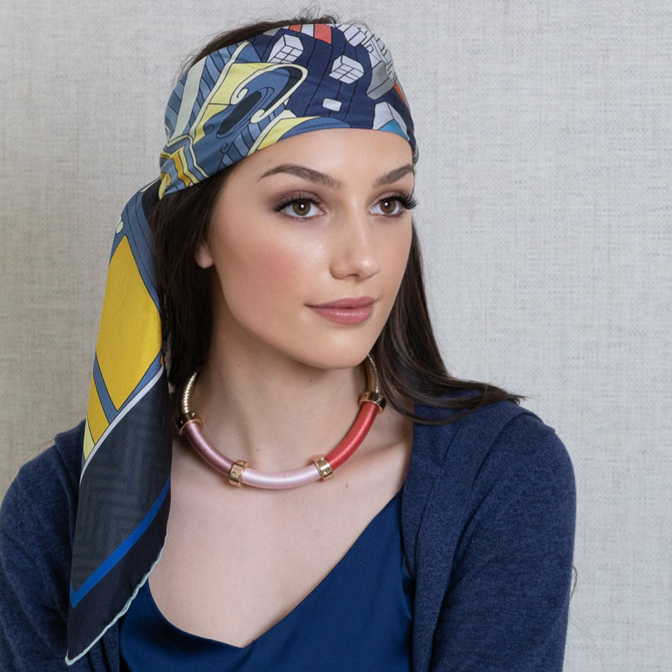 Parigi Blue City Scarf