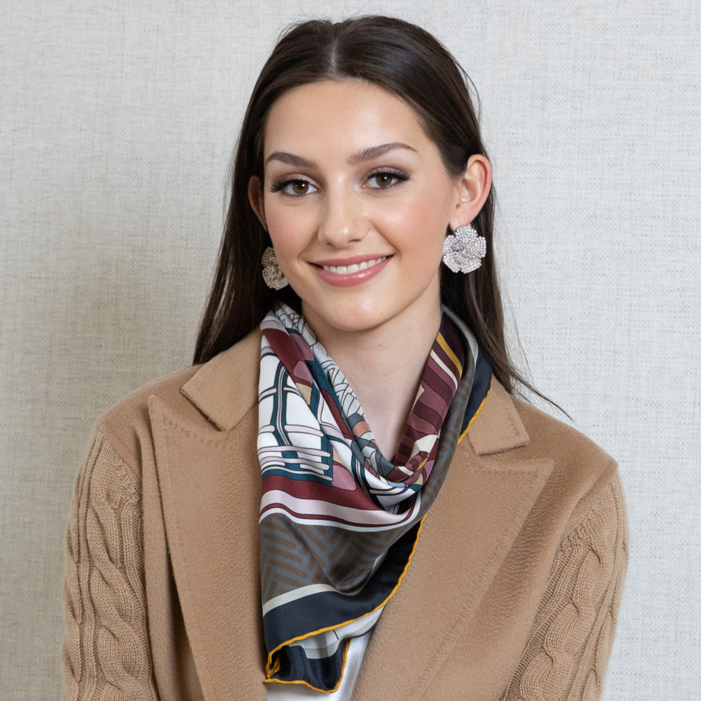 Parigi Brown City Scarf