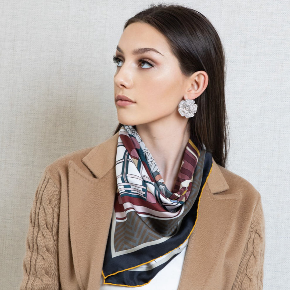 Parigi Brown City Scarf