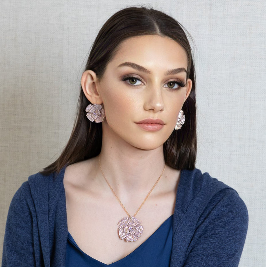 Capri Pink Fiore Necklace