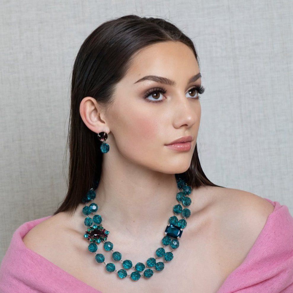 Capri Malta Blue Gemstone Necklace
