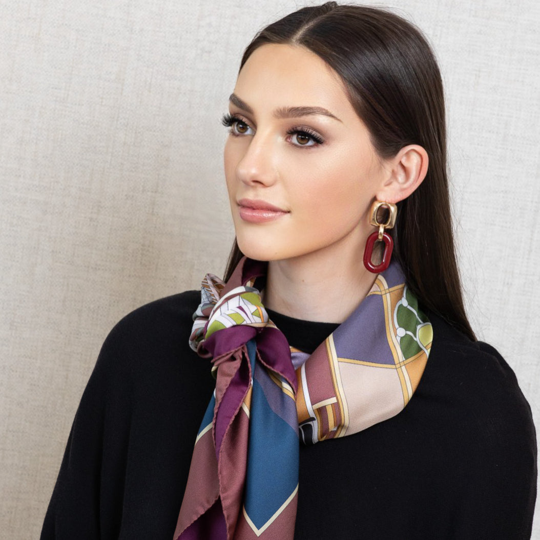 Capri Bronzed Chain Earrings