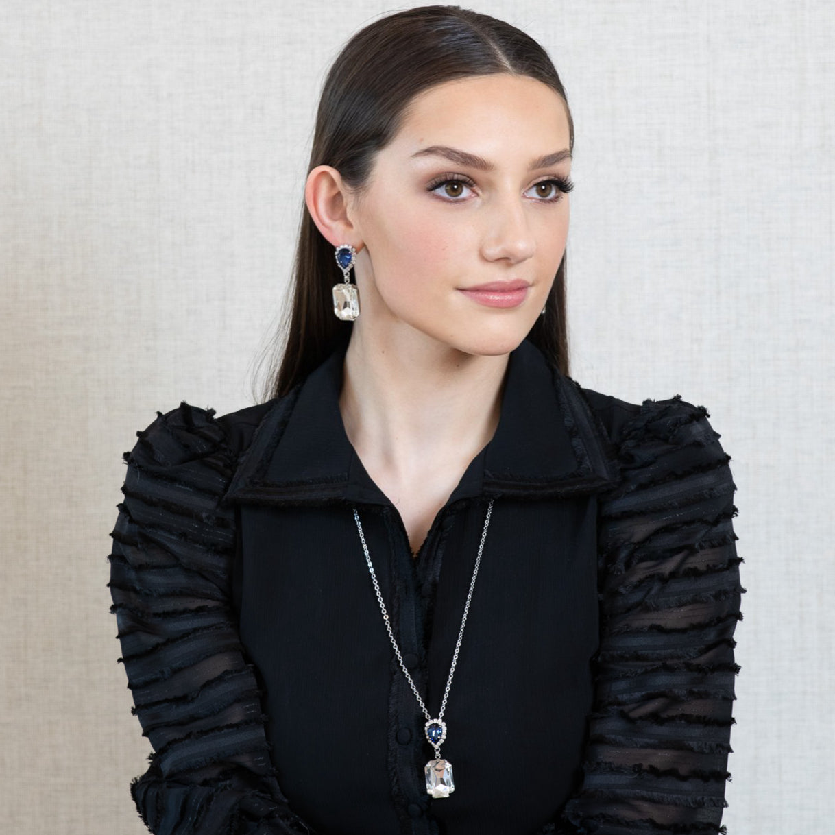 Capri Elevare Drop Earrings Diamond