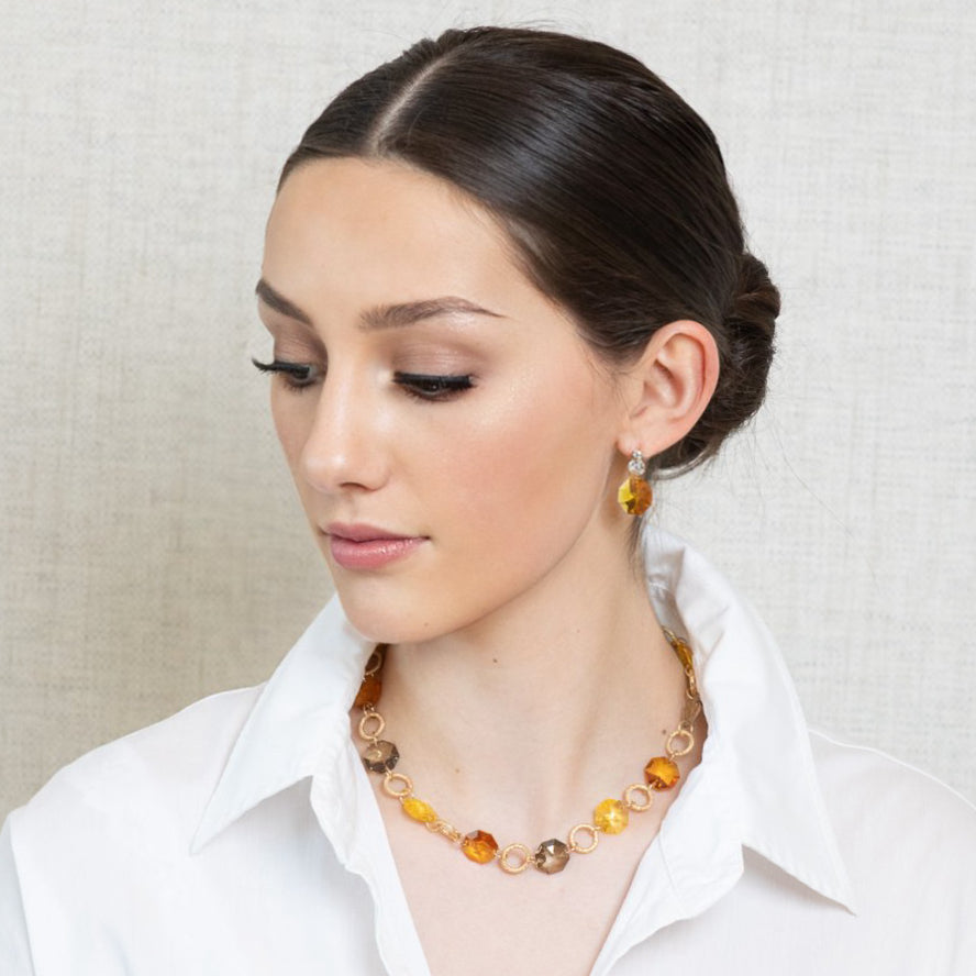 Capri Tricolore Gemstone Necklace