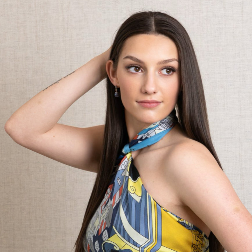 Parigi Blue City Scarf