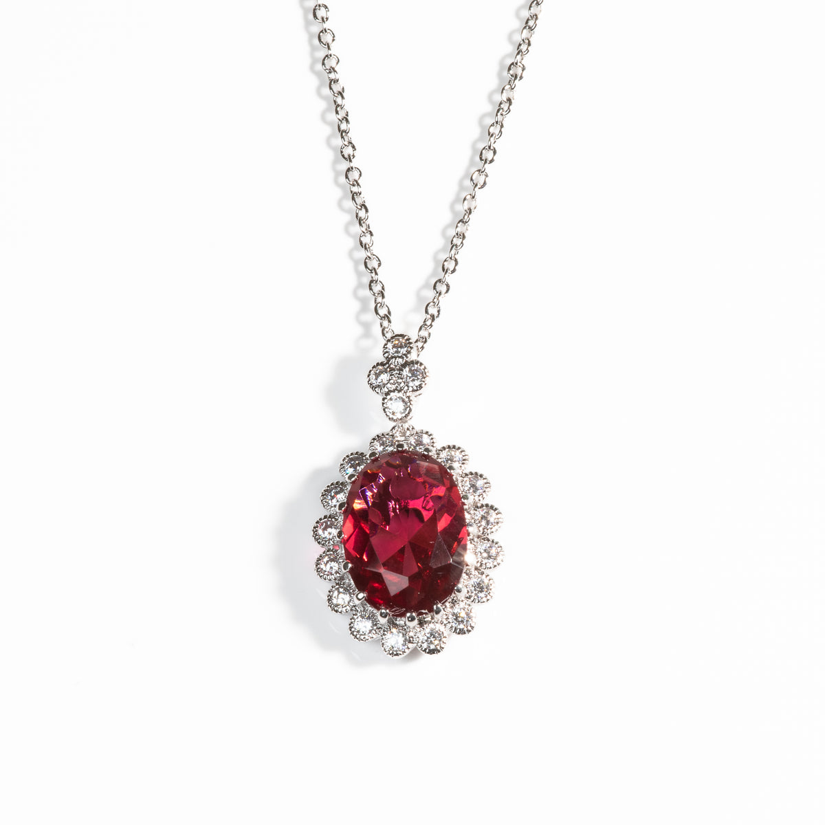 Ovale Ruby Necklace