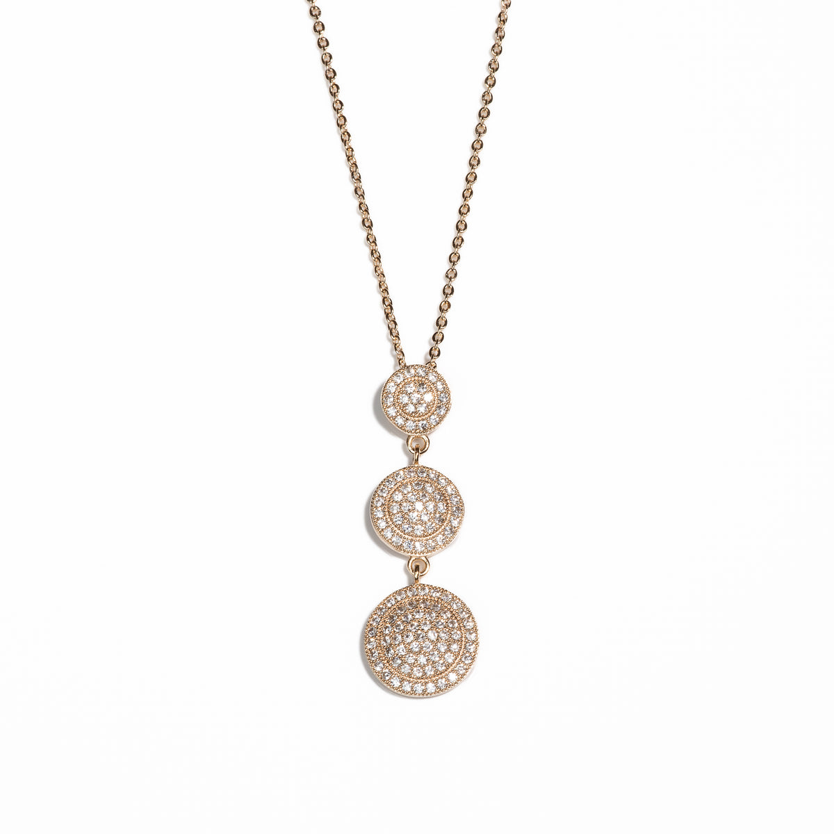 Lusso Tre Cerchio Necklace Golden