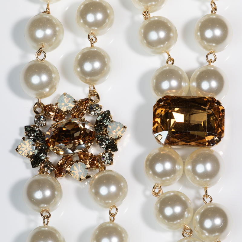 Capri White Pearl Strand Necklace