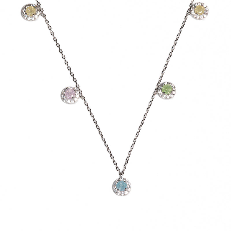 Lusso Girare Multi Gem Necklace 925
