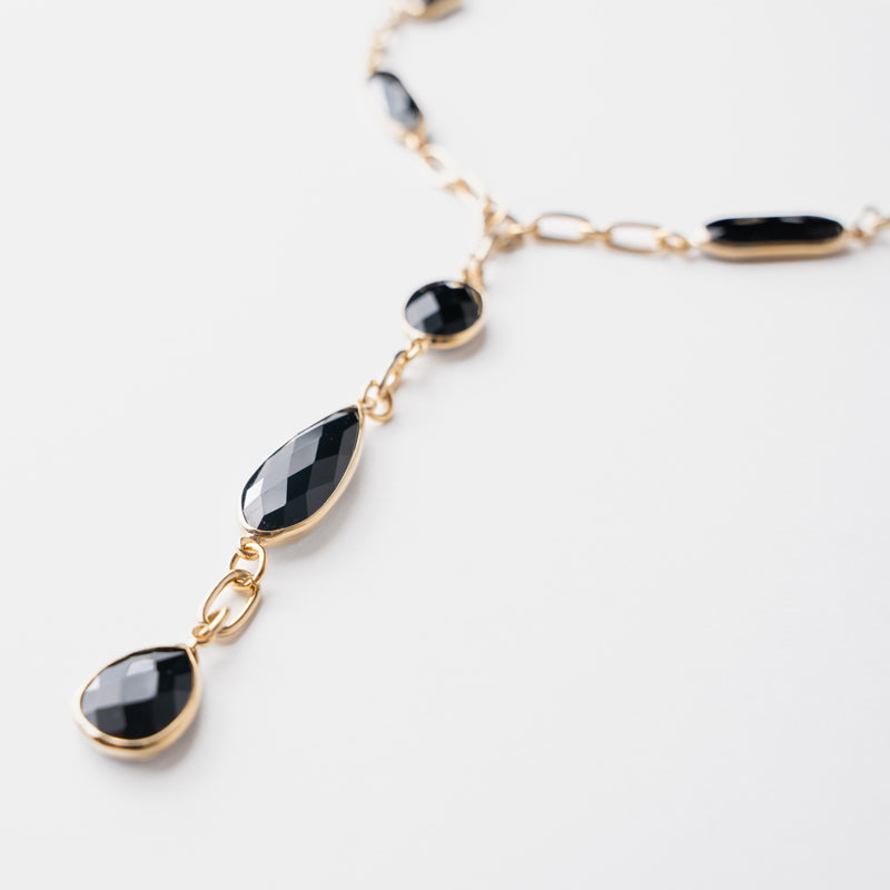 Capri Onyx Drop Necklace