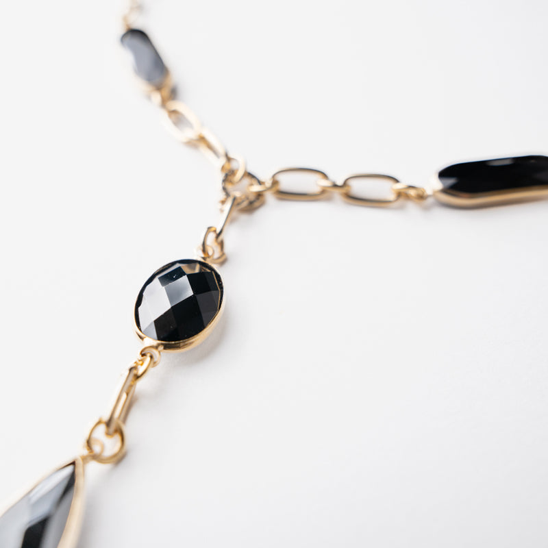 Capri Onyx Drop Necklace