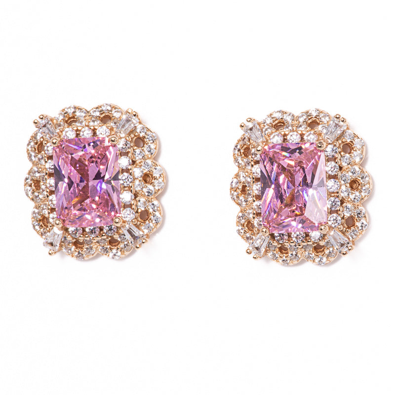 Lusso Reale Pink Earrings 925