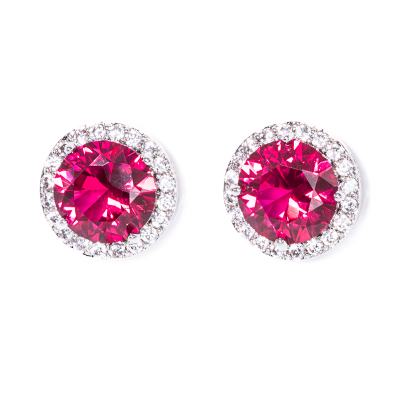 Lusso Cerchio Ruby Earrings