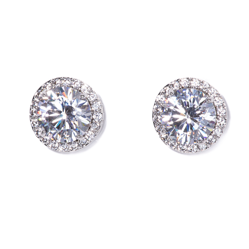Cerchio Diamante Silver Earrings