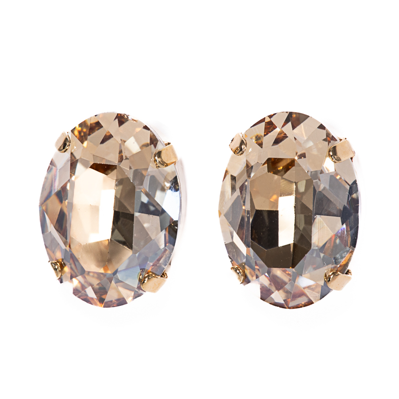 Capri Ovale Topaz Earrings