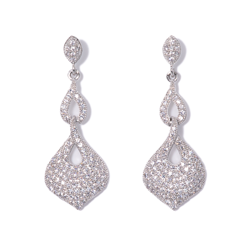 Lusso Lacrima Silver Earrings