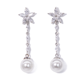 Lusso Fiore Perla Earrings Silver 925