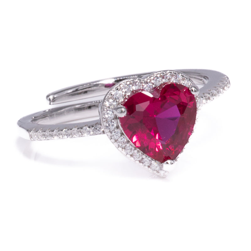 Cuore Ruby Ring 925