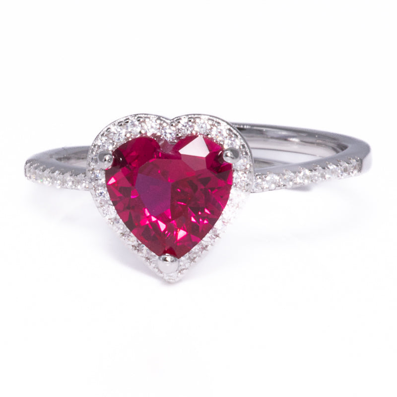 Cuore Ruby Ring 925