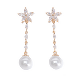 Lusso Fiore Perla Earrings Gold 925