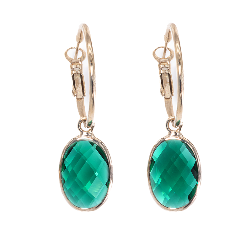 Capri Emerald Drop Earrings