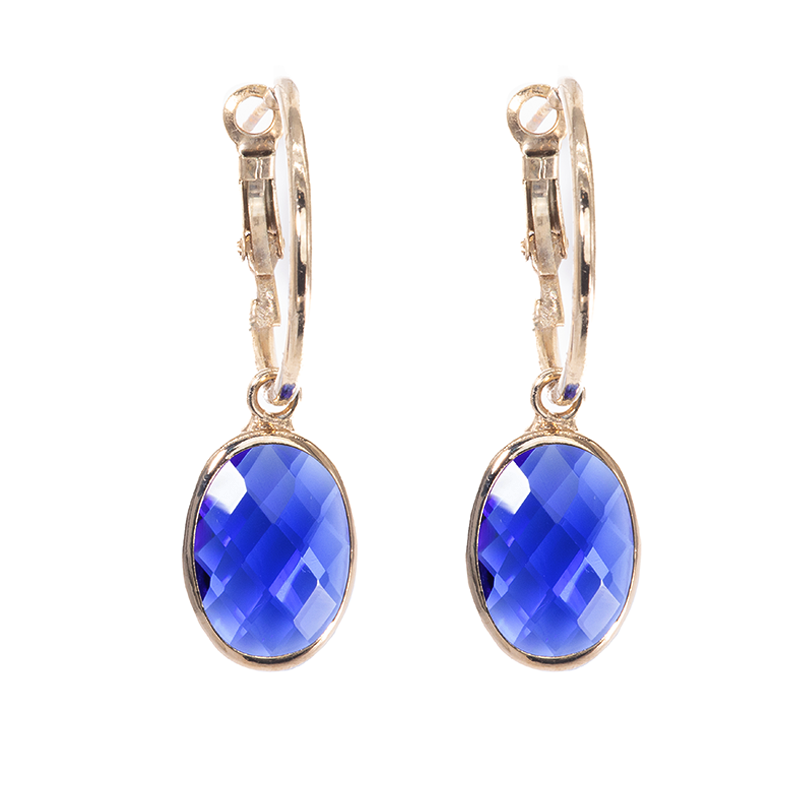 Capri Sapphire Drop Earrings