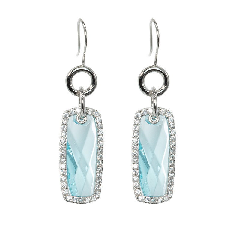 Lusso Uccello Aquamarine Earrings 925