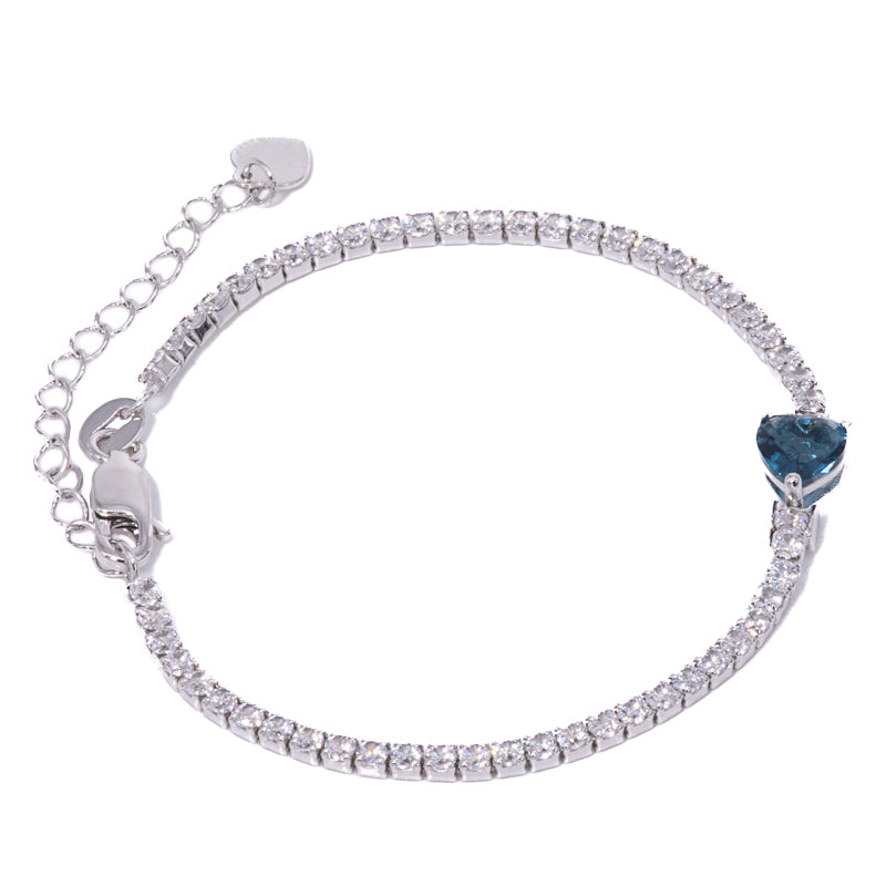 Lusso Cuore Sapphire Bracelet 925