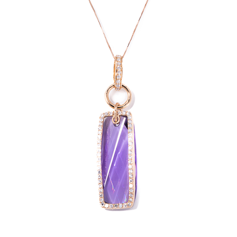 Uccello Lilla Sapphire Necklace 925