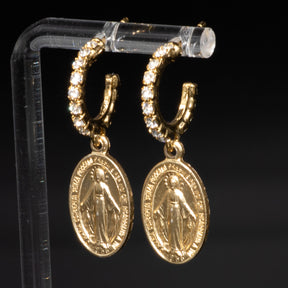 Capri Oval Coin Earrings