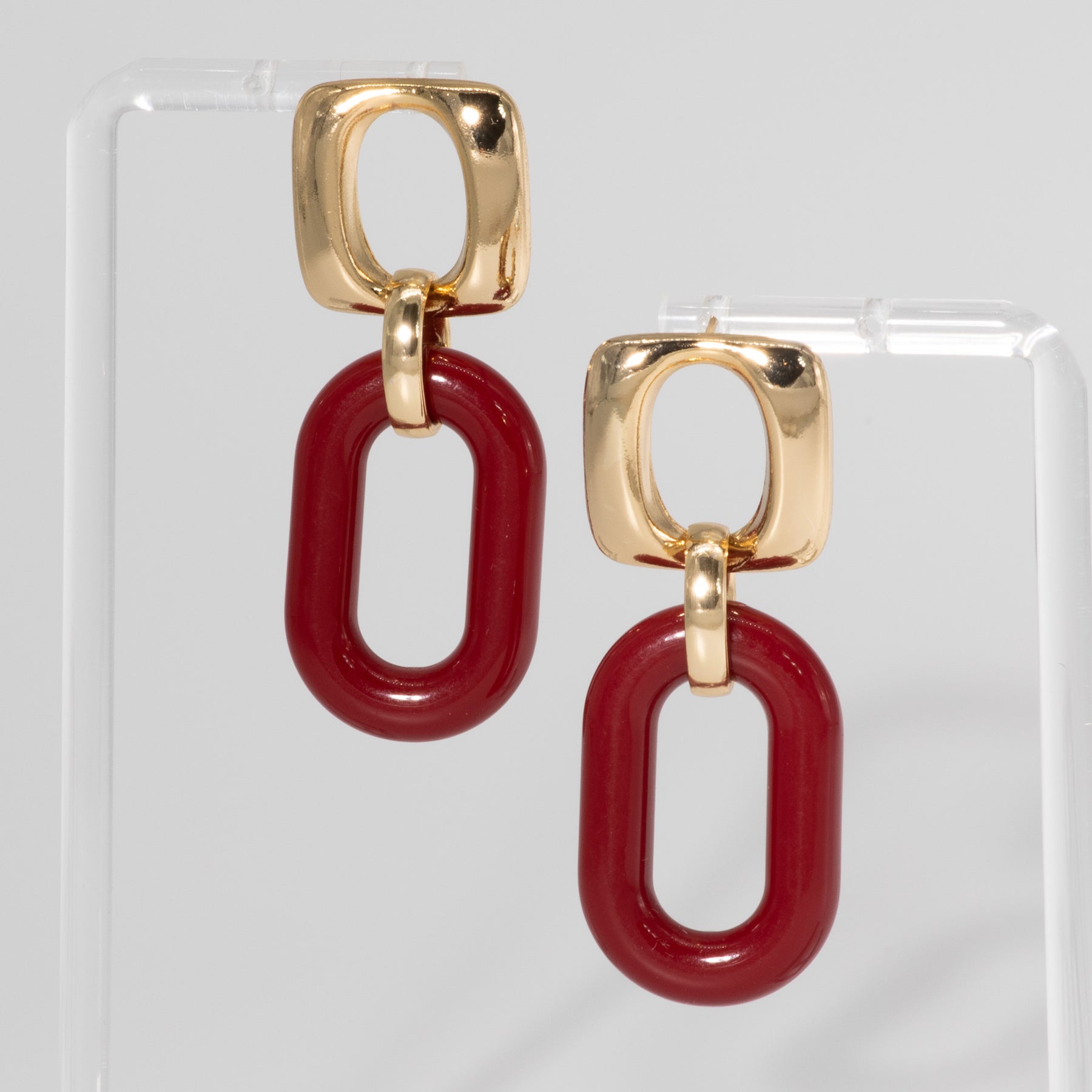 Capri Bronzed Chain Earrings