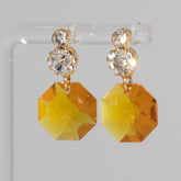 Capri Topaz Esagono Drop Earrings