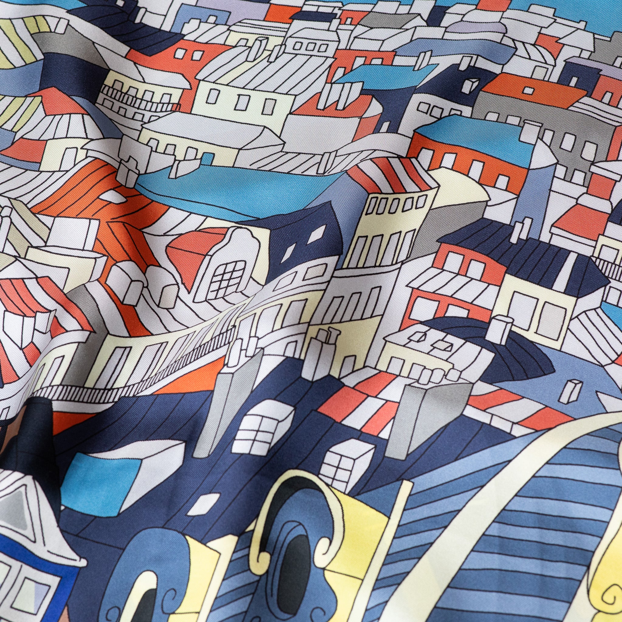 Parigi Blue City Scarf