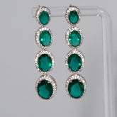 Lusso Quattro Emerald Earrings