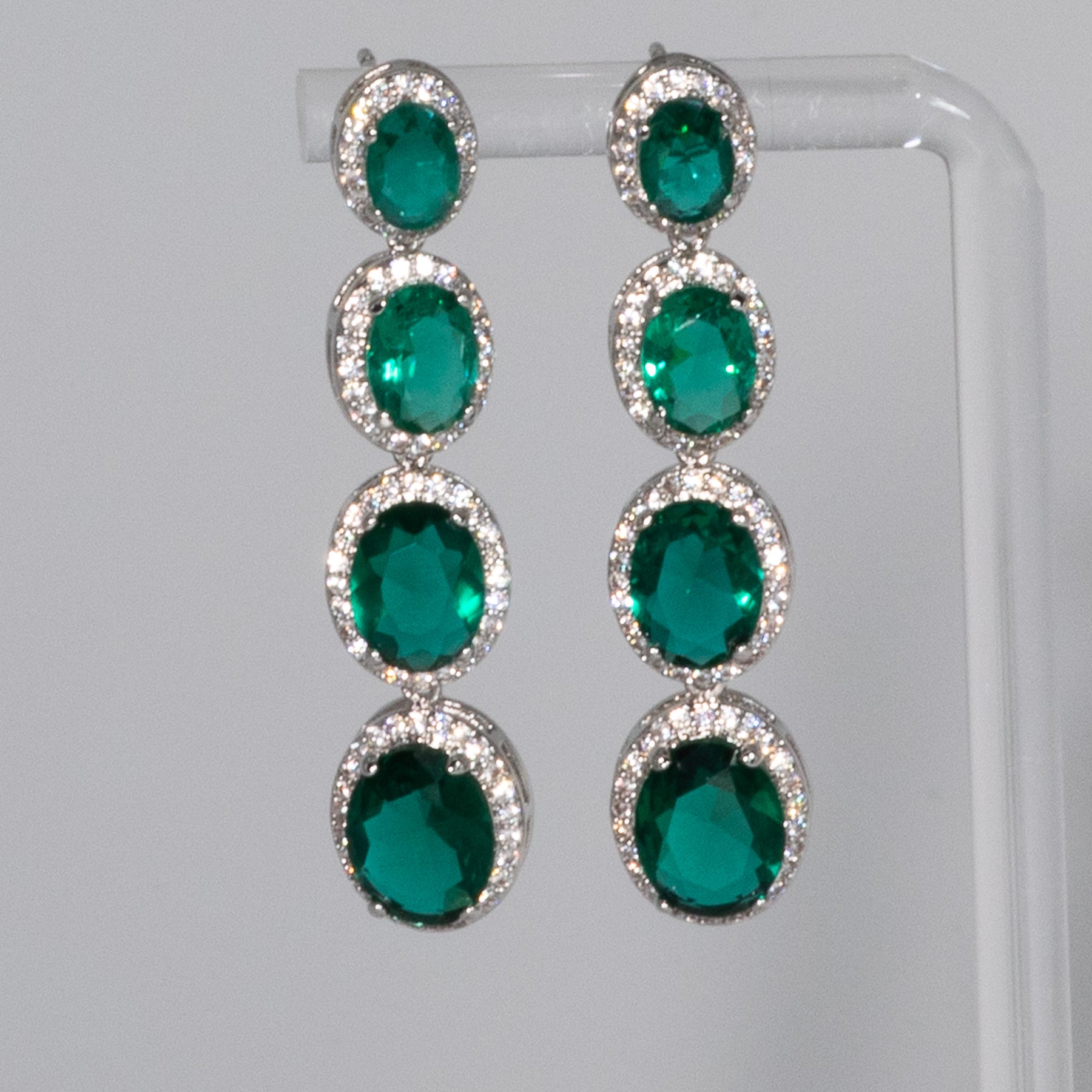 Lusso Quattro Emerald Earrings