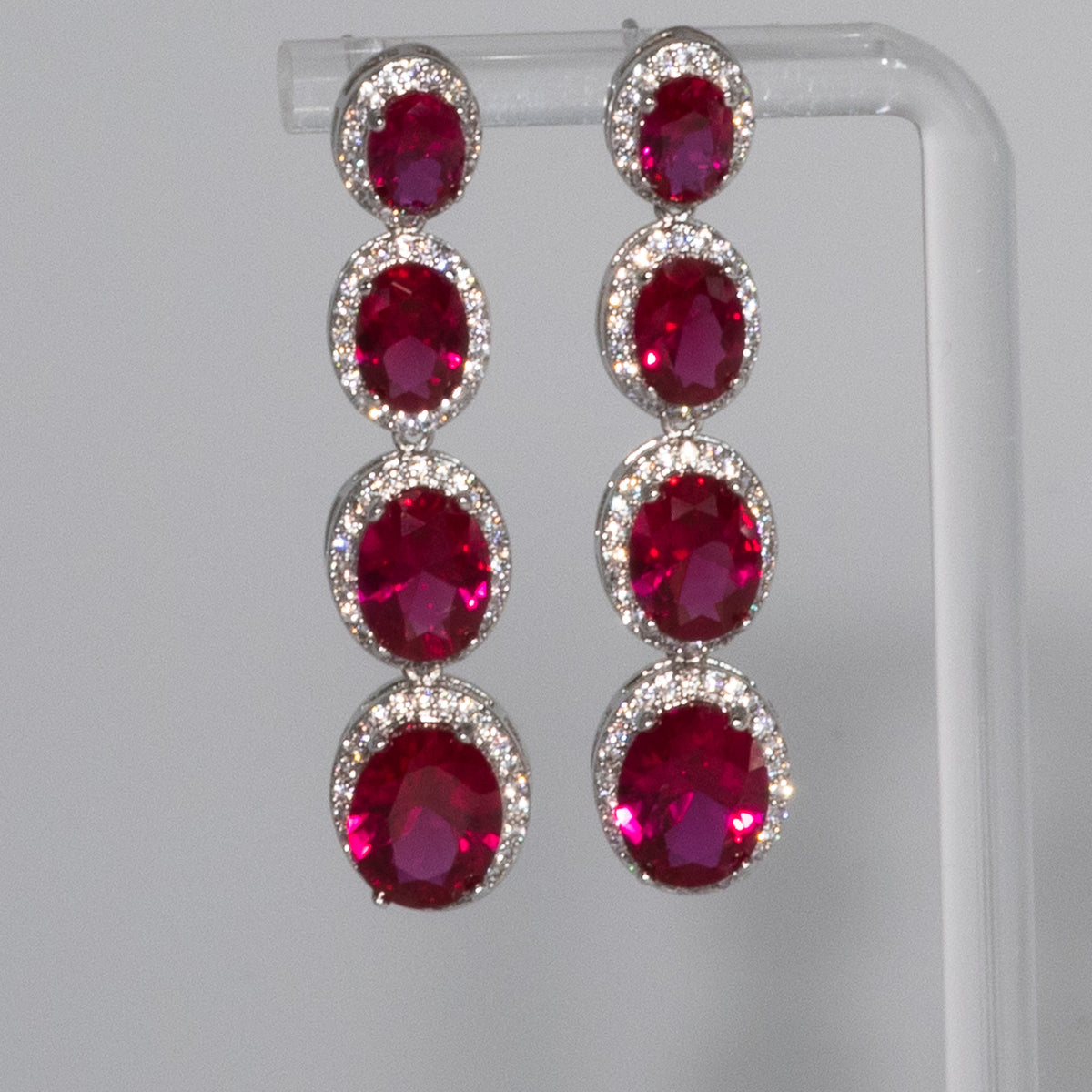 Lusso Quattro Ruby Earrings