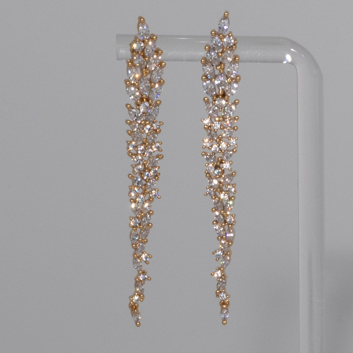 Lusso Foglia Golden Earrings