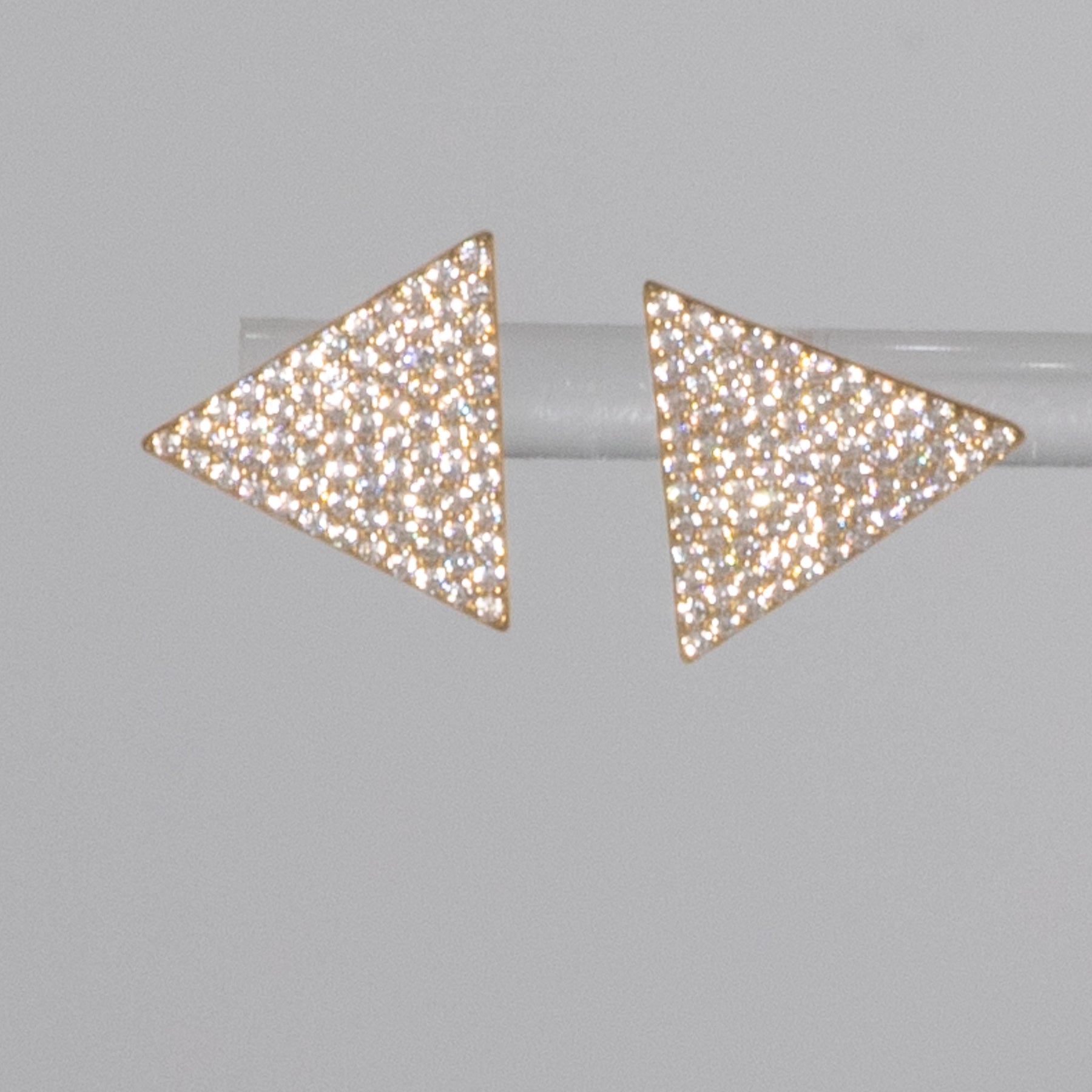 Lusso Triangolo Golden Earrings 925